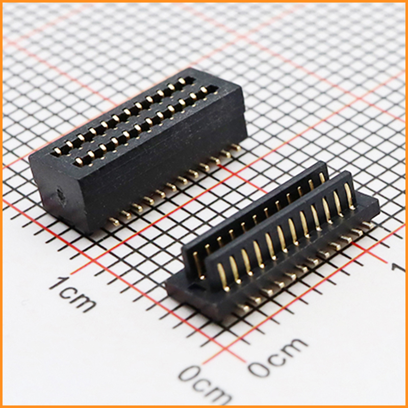 0.8間距 合高4.0-8.5 直插 「板對(duì)板連接器」