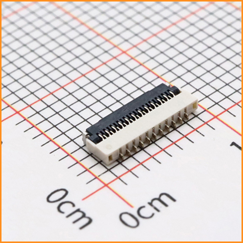 0.3間距1.0高 翻蓋下接式FPC連接器