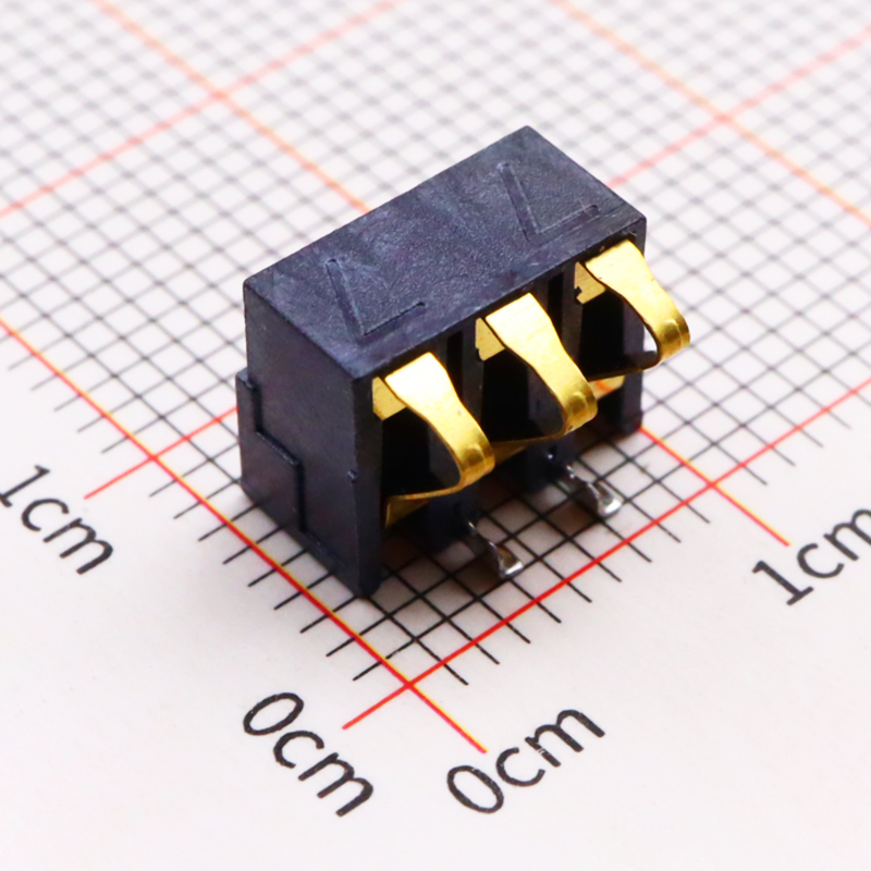 側(cè)壓式連接器 3.1mm 彈片式電池座 H6.8~7.7(電池連接器)