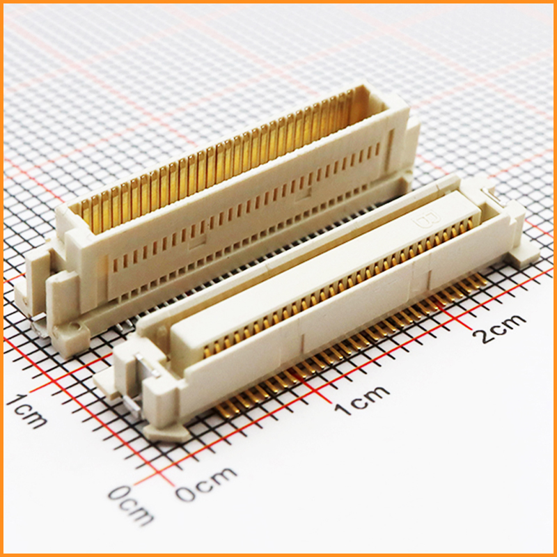 0.635間距 8.0合高 單槽 公母座 「板對(duì)板連接器」