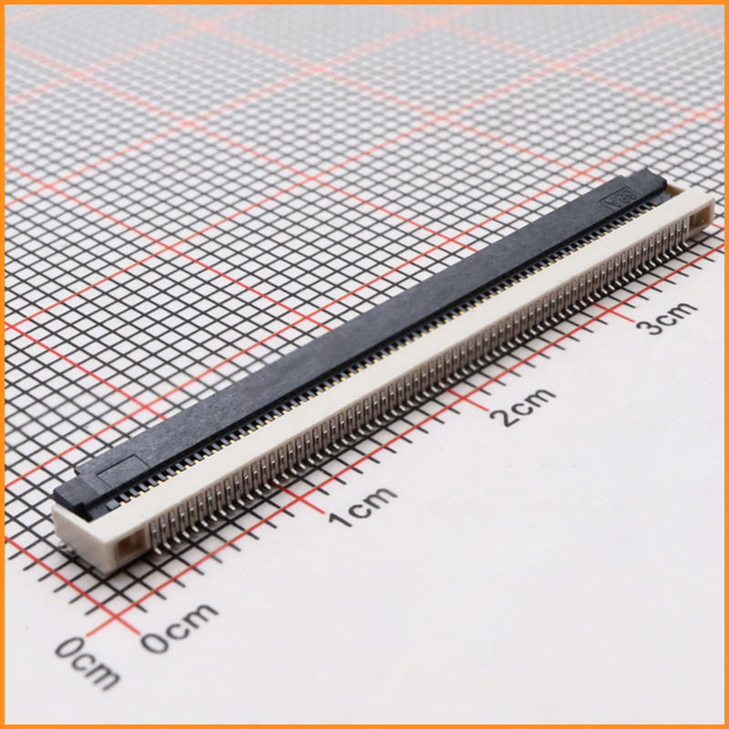 0.5間距 1.8高 68P翻蓋下接式FPC連接器